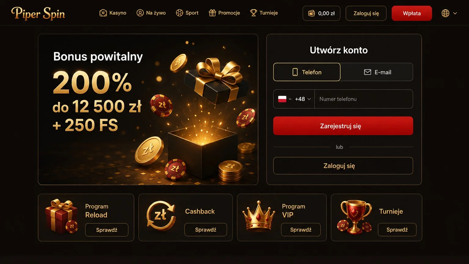 Rejestracja w PiperSpin Casino – jak założyć konto krok po kroku?